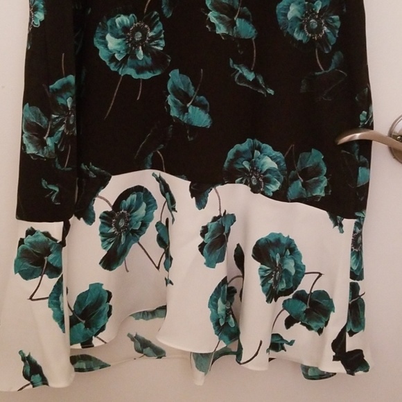 NWT- Alfani green lucid poppy dress- size 4P - Picture 4 of 7
